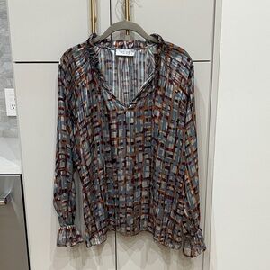 Silky Lola & Sophie New York Geometric Blouse